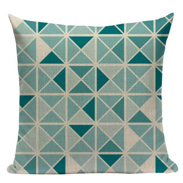 Housse de Coussin 40x40 Bleu Turquoise | Housse Déco