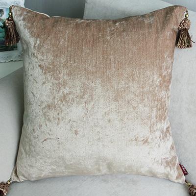 Coussin Velours Ecru | Housse Déco