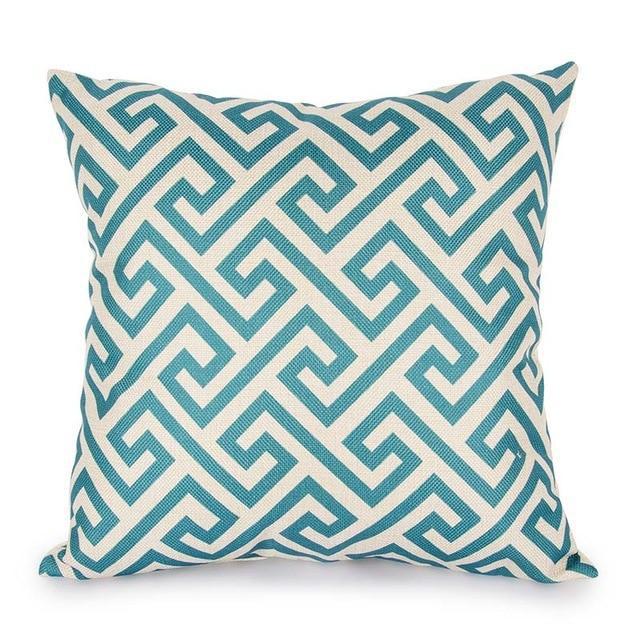 Coussin Bleu Turquoise | Housse Déco