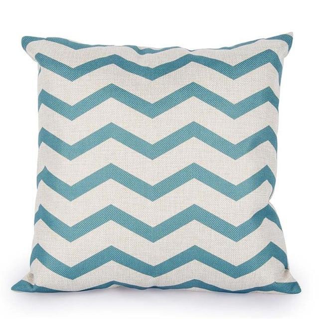 Coussin Style Scandinave Turquoise | Housse Déco