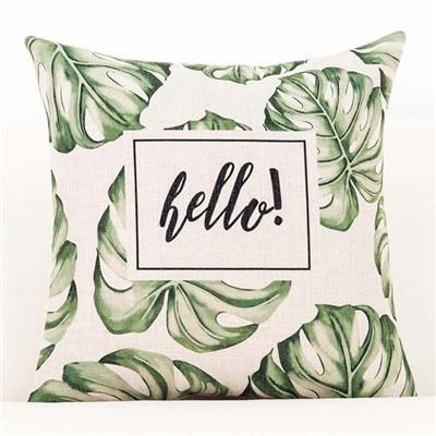 Housse Coussin Feuille | Housse Déco