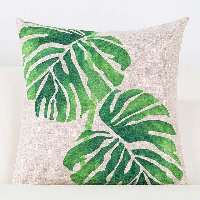 Coussin Plante Verte | Housse Déco