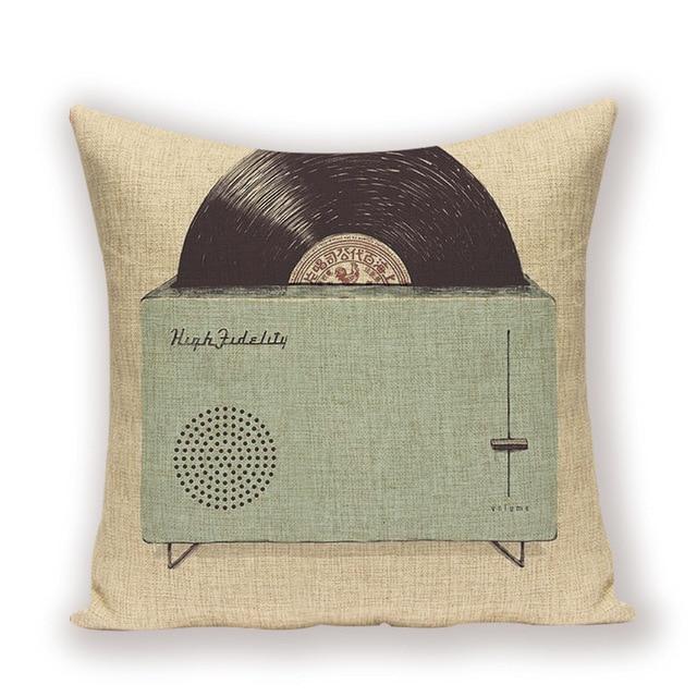 Coussin Motif Vintage | Housse Déco