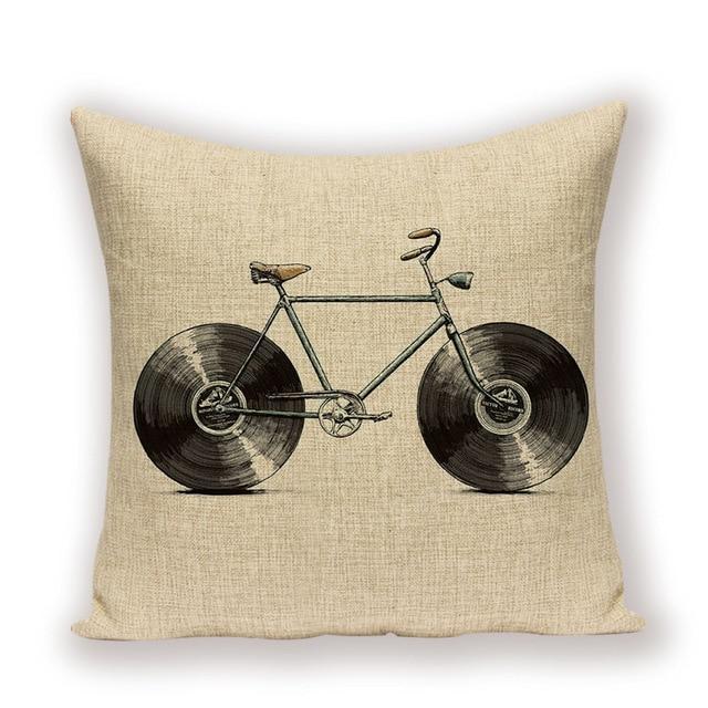 Coussin Imprimé Vintage | Housse Déco 