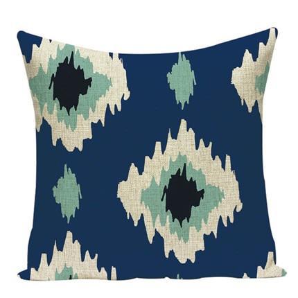 Housse de coussin Aztèque Bleu | Housse Déco